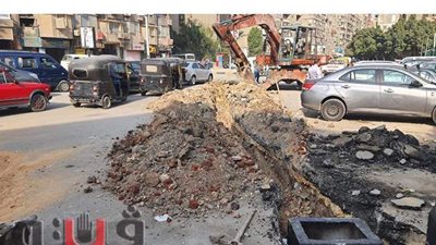 تركيب بالوعات لشفط مياه الأمطار بالعمرانية | صور