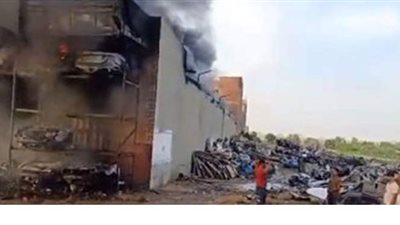 الاستماع لأقوال عدد من العمال والشهود في حريق مخزن الخردة بصفط اللبن