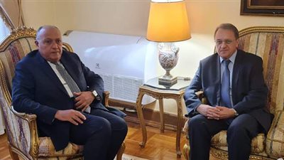 سامح شكري يبحث عددا من القضايا الإقليمية والدولية مع نائب وزير الخارجية الروسي