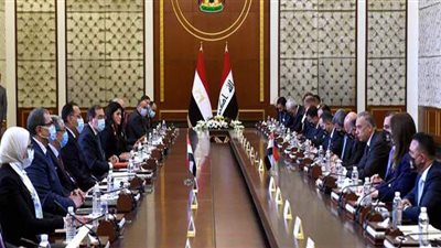 بدء أعمال اللجنة المصرية العراقية المشتركة برئاسة مدبولي والكاظمي