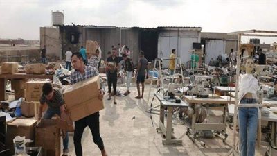 السيطرة على حريق بمصنع ملابس بالعبور