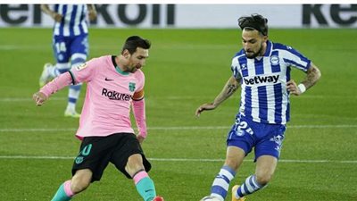 برشلونة يواصل نزيف النقاط في الليجا ويتعادل مع ألافيس 1/1