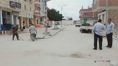 تكثيف أعمال إضاءة  الشوارع بقرية جلبانة عقب حادث إطلاق النار