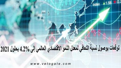 توقعات بوصول نسبة التعافي لمعدل النمو الاقتصادي العالمي إلى 4.2% بحلول 2021