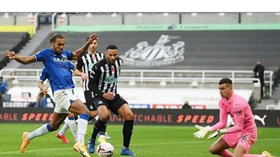 نيوكاسل يفوز على إيفرتون 1/2 ويمنعه من صدارة الدوري الإنجليزي