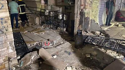 10 صور ترصد آثار انفجار ماسورة غاز بحدائق المعادي