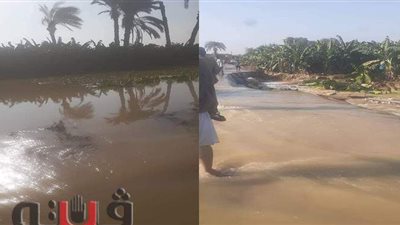 مياه السيول تخرج عن مسارها وتخترق زراعات 