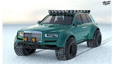 رولز رويس كولينان شاحنات تسير في القطب الشمالي