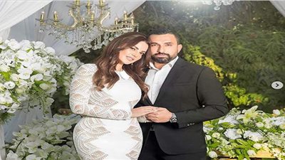 أول فيديو من عقد قران درة وهاني سعد بالجونة