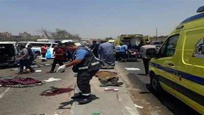 انتداب الطب الشرعي لبيان سبب وفاة زوجين وسائق توك توك بطريق أطفيح