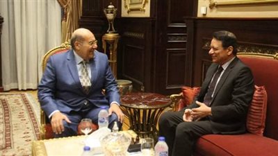 كرم جبر بلقاء رئيس مجلس الشيوخ: هدفنا واضح بمساندة الدولة المصرية