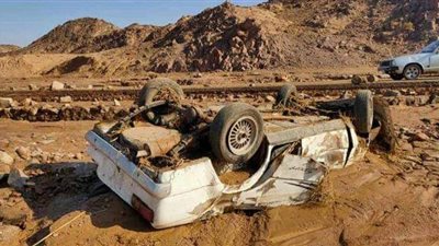 خسائر سانت كاترين بجنوب سيناء بسبب السيول | صور