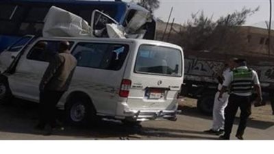 الإستعلام عن حالة سائق ميكروباص في حادث بالمريوطية للوقوف على أسبابه