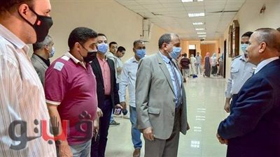 رئيس جامعة بني سويف يكلف بإنشاء منحدرات تخدم ذوي الاحتياجات الخاصة