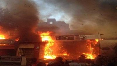 إخماد حريق بمنزلين  في مركز العدوة بالمنيا دون أضرار بشرية