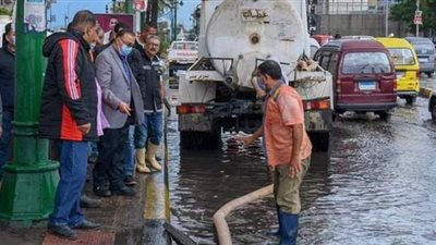 ١٠ صور ترصد غرق الإسكندرية مع أولى نوات الشتاء