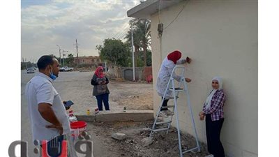 الشباب المتطوع يزين البدرشين بفن تيم دافنشي وصناع الحياة | صور