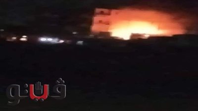 حريق هائل يلتهم ورشة سمكرة سيارات في الشرقية | صور