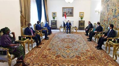 السيسي يتسلم رسالة من نظيره الكونغولي ويتابع عددا من مشروعات الهيئة الهندسية | فيديو