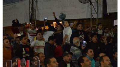 فرحة جنونية لجماهير الزمالك بالمحلة بهدف التعادل في الرجاء