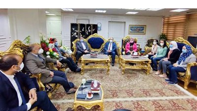 محافظ البحيرة يستقبل ممثلى مشروع بناء قدرات المناطق المتأثرة بالهجرة غير الشرعية