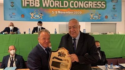 رسالة وزير الرياضة لرئيس اتحاد كمال الأجسام بعد اختياره أفضل 