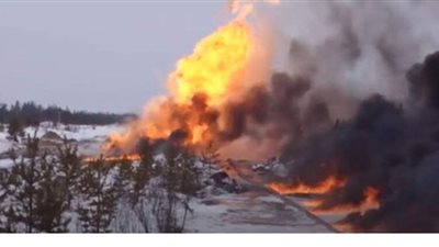 حريق بخط أنبوب للنفط شمال روسيا