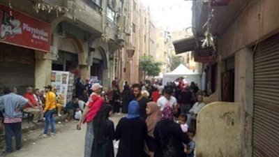 زحام أمام لجان السيدة زينب في انتخابات النواب