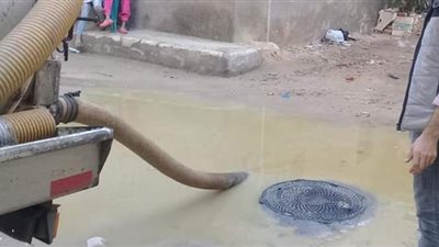 رفع كفاءة شبكات الصرف بالعامرية في الإسكندرية