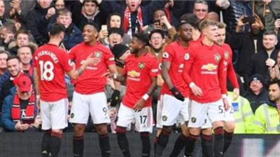 مانشستر  يونايتد يفوز على إيفرتون 3-1 بالدوري الإنجليزي