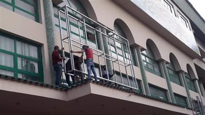 الاتحاد السكندري ينتهى من أعمال تركيب الشاشة العملاقة (صور)