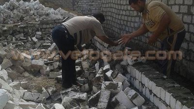 بالصور.. إزالة تعديات على أراض زراعية في المنصورة