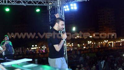 بالصور.. كريم محسن يشعل حفل العيد بنادي الشمس