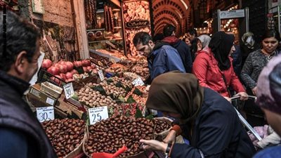 زيادة التضخم في تركيا مع الارتفاع القوى بأسعار الأغذية