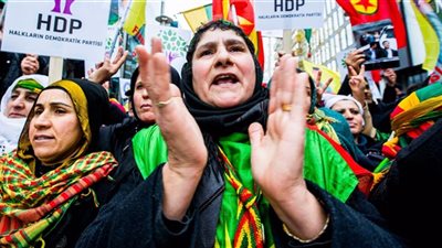 آلاف المتظاهرين الأكراد في بروكسل للمطالبة بعقوبات ضد أردوغان