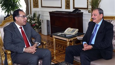 النائب العام يزور مجلس الوزراء لتهنئة مدبولي برئاسة الحكومة