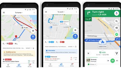 «خرائط جوجل» تتيح معرفة كل المعلومات عن وسائل النقل العامة