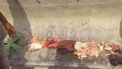 بالصور.. إعدام 160 كيلو لحوم وكبدة وفواكه وخضروات فاسدة بالشرقية