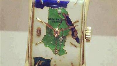 خريطة مصر في ساعة الملك فاروق