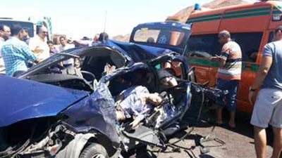 مصرع 2 وإصابة 4 من عائلة واحدة في حادث مروري بشرم الشيخ