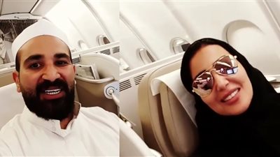 سمية الخشاب وأحمد سعد من السعودية: «هندعيلكم يا حبايبنا»