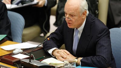 دي مستورا: النظام السوري لم يصرح بإدخال المساعدات بعد الهدنة