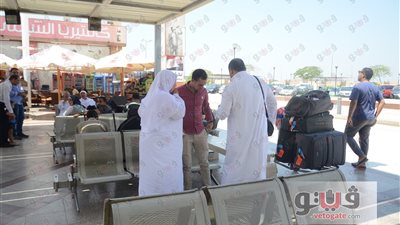 آخر أفواج الحج البري يغادر ميناء نويبع