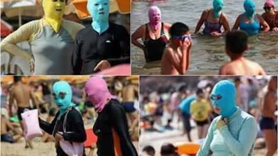 شاهد.. سخرية «فيس بوك» على فتاة تبحث عن «مايوه» للوجه