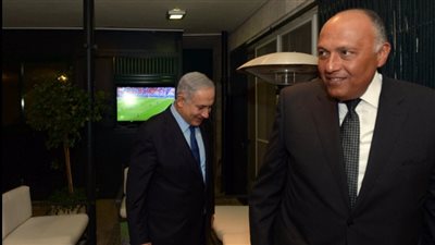 بالصور.. سامح شكري ونتنياهو يشاهدان نهائي اليورو