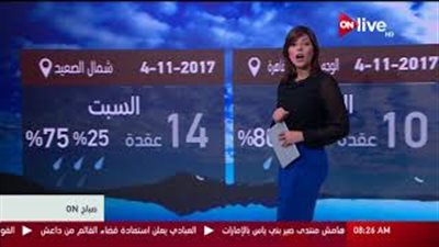 بالفيديو.. الأرصاد: طقس اليوم معتدل والقاهرة تسجل 25 درجة