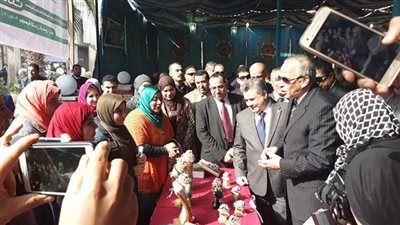 محافظ القليوبية يفتتح معرض منتجات جامعة بنها