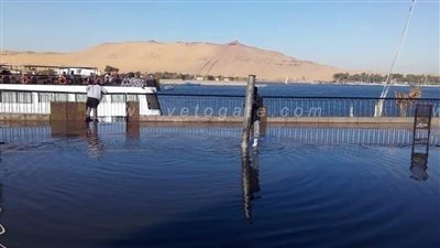 غرق شارع كورنيش النيل فى أسوان | صور
