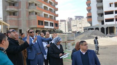 محافظ الدقهلية يتفقد مساكن التعاونيات بغرب المنصورة