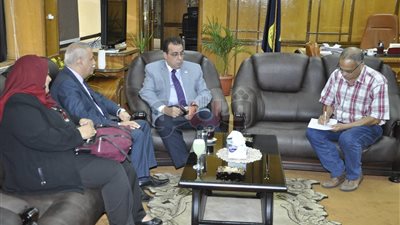 «قوى الإسماعيلية» تبحث تدريب الطلاب مع جامعة قناة السويس (صور)